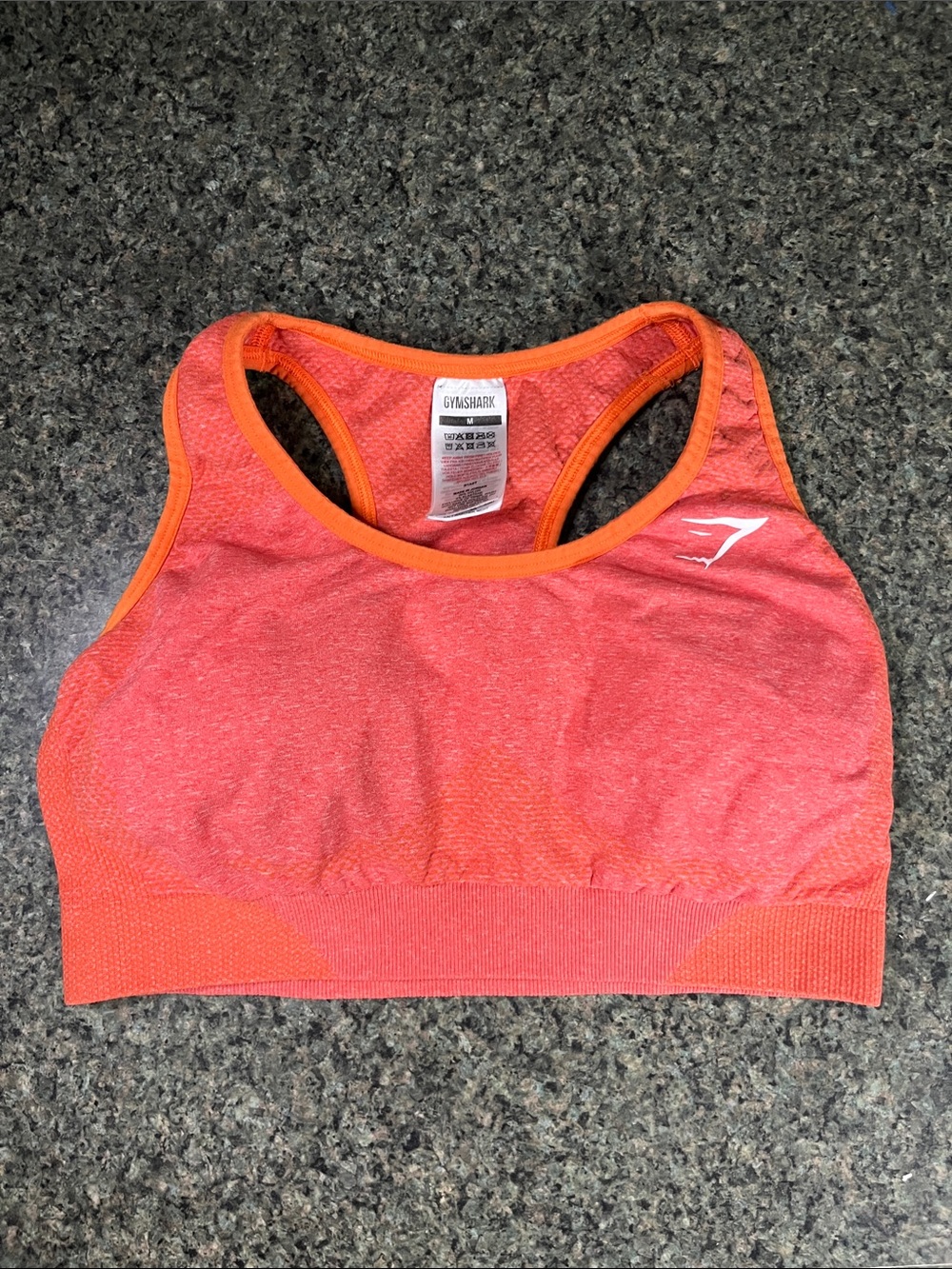 Gymshark Coral Seamless Racerback Sports Bra